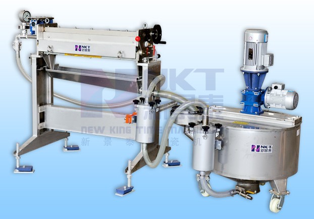 Worm gearbox reducer in Ceramic Machinery