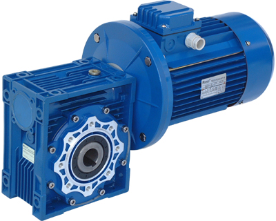 Size 63 Right Angle Worm Gearbox 60:1 Ratio 15 RPM Motor Ready Type NMRV 