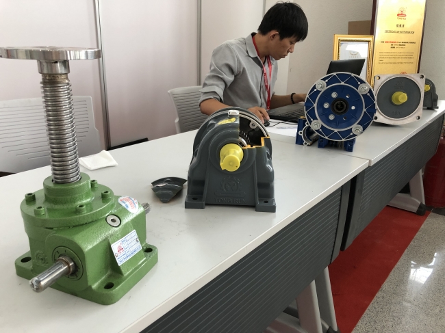 Vietnam exhibition 2019 for helical worm gearbox motor speed reducer