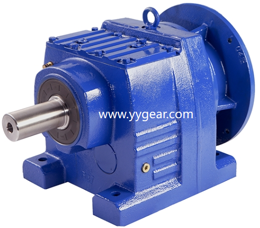 2026 China inline gearbox reducer gear units factory supplier R37 R47 R57 R67 R77 R87 R97R107R137 R147 R167 R187 Helical gear box motor reducer manufacturer