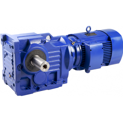 Right angle helical bevel gear unit motor reducer
