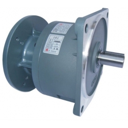 Helical geared motor